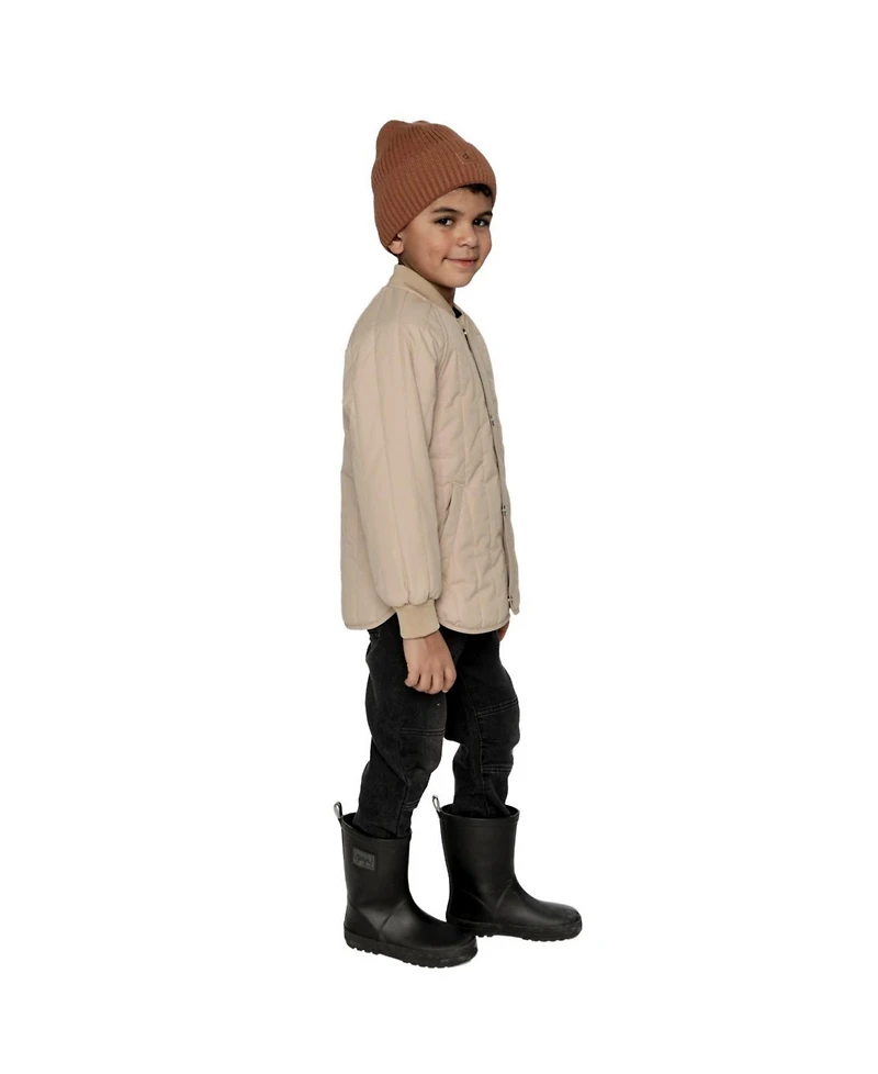 Deux par Deux Toddler Unisex Quilted Raglan Sleeve Jacket