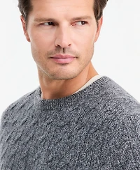 Club Room Men's Premium Cashmere Cable-Knit Crewneck Sweater, Macy's Exclusive