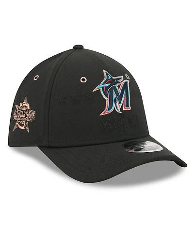 New Era Men's Black Miami Marlins 2026 Mlb All-Star Game 39THIRTY Flex Hat