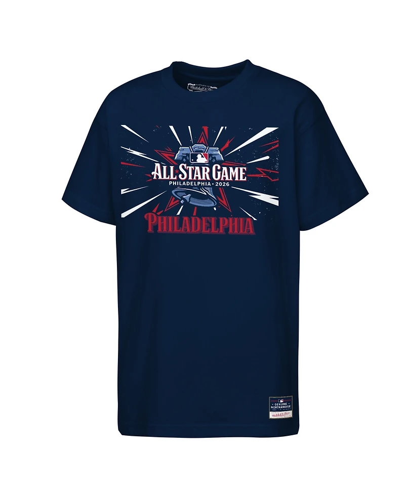 Mitchell & Ness Big Boys and Girls Navy 2026 Mlb All-Star Game T-Shirt