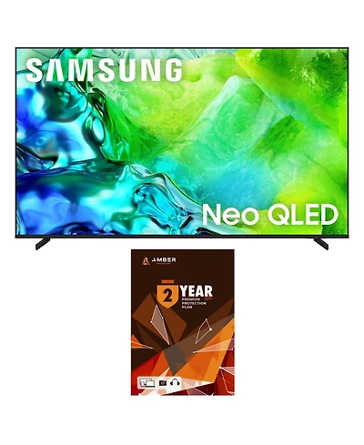 Samsung QN75QN80HAFXZA 75 Inch Neo Qled 4K Tv with 2 Year Amber Protection Plan (2026
