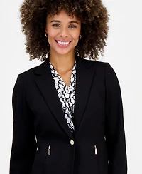 Kasper Women's Notch-Collar Single-Button Jacket