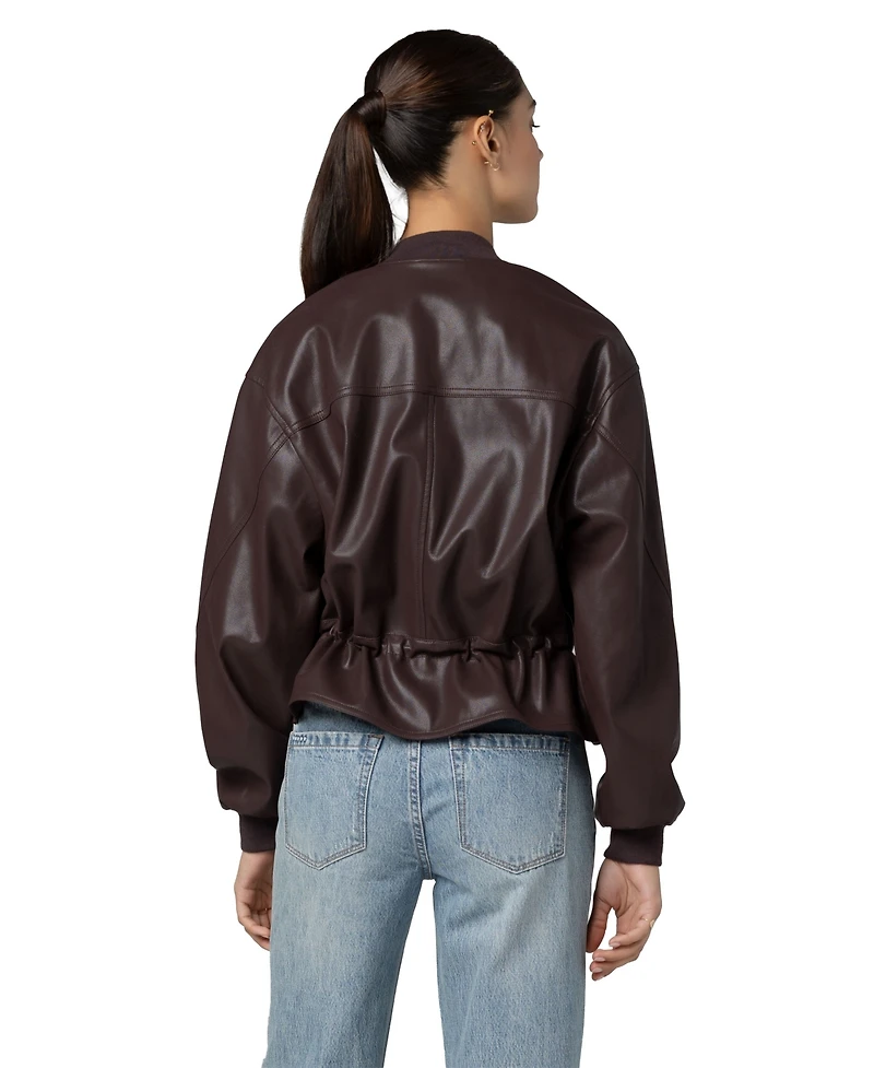 Blank Nyc Women's Overdrive Collarless Peplum Jacket