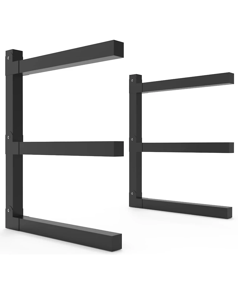 Xdovet Lumber Rack Wall-Mounted 3-Level Organizer
