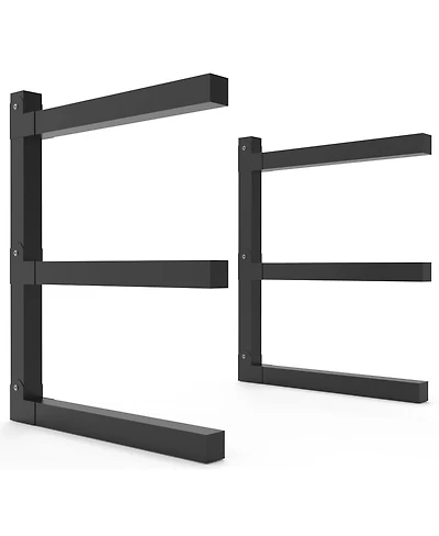 Xdovet Lumber Rack Wall-Mounted 3-Level Organizer