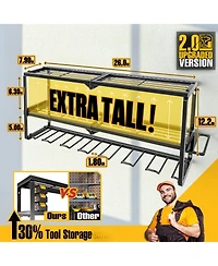 Xdovet Power Tool Organizer Wall Mount Metal Shelf Drill Holder