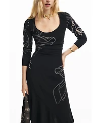 Desigual Women's Midi floral dress