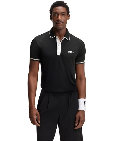 Boss by Hugo Men's Moisture Management Slim-Fit Polo Shirt
