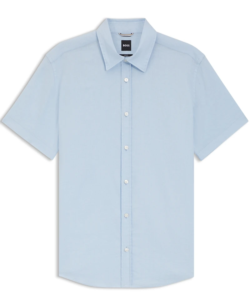 Boss by Hugo Boss Men's Stretch Linen Slim-Fit Shirt
