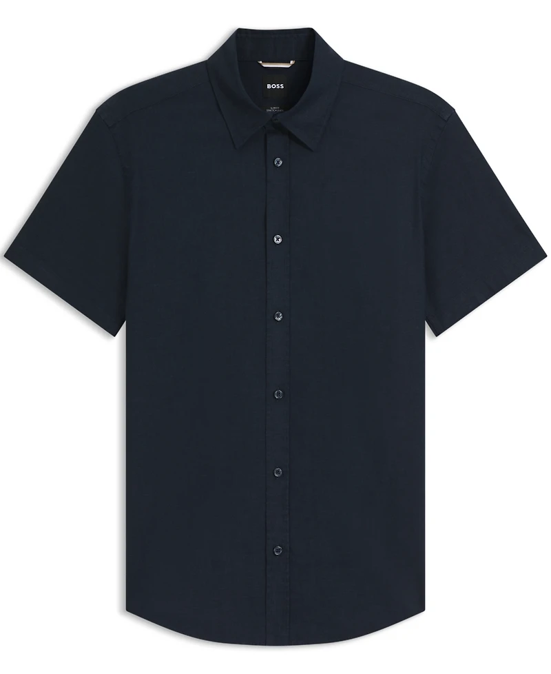 Boss by Hugo Men's Stretch Linen Slim-Fit Shirt