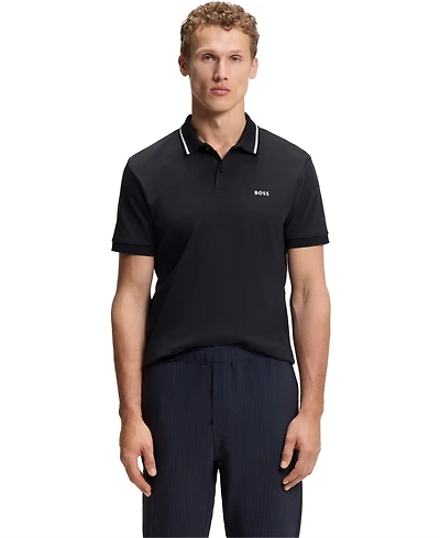 Boss by Hugo Men's Interlock Cotton Paddy Slim-Fit Polo Shirt