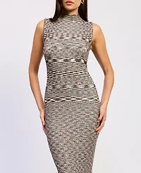 En Saison Women's Lila Sleeveless Mock Neck Maxi Dress