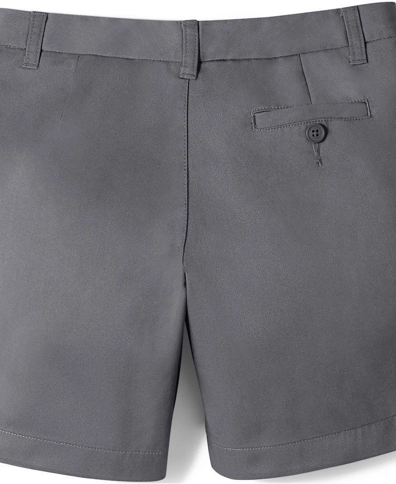 Lands' End Little Girls School Uniform Plain Front Blend Chino Shorts