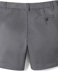 Lands' End Little Girls School Uniform Plain Front Blend Chino Shorts