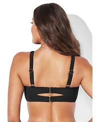 Swimsuits for All Women's Twist Front Bikini Top