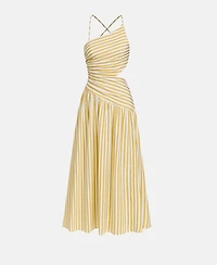 Cupshe Women's Good as Gold Striped Maxi Beach Dress