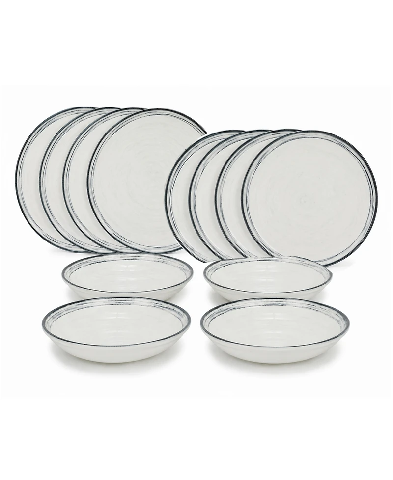 French Home Water's Edge 12-Piece Dinnerware Set, Service For 4