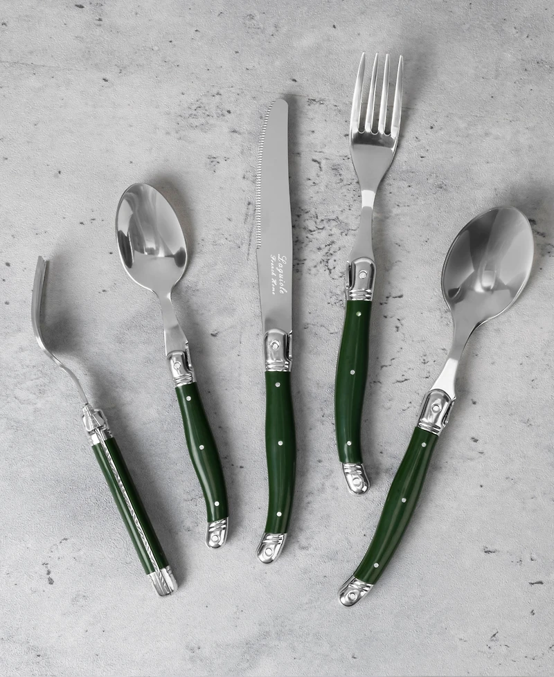French Home Douglas Fir Laguiole 20-Piece Flatware Set , Service For 4