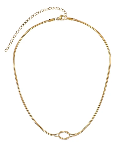 Adornia Tarnish Resistant Gold Adjustable Knot Necklace