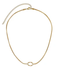 Adornia Tarnish Resistant Gold Adjustable Knot Necklace