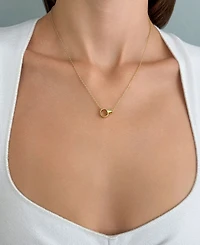 Adornia Tarnish Resistant Gold Rings Necklace