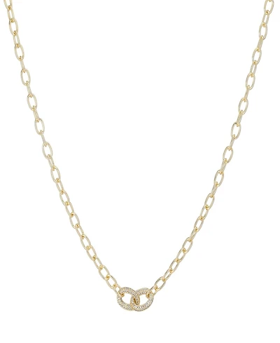 Adornia Gold Cubic Zirconia Links Necklace