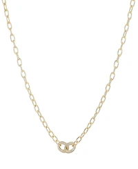 Adornia Gold Cubic Zirconia Links Necklace