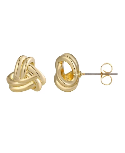 Adornia Gold-Plated Knot Stud Earrings