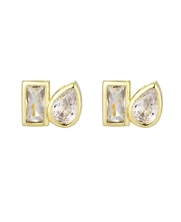 Adornia Gold Cubic Zirconia Opera Earrings