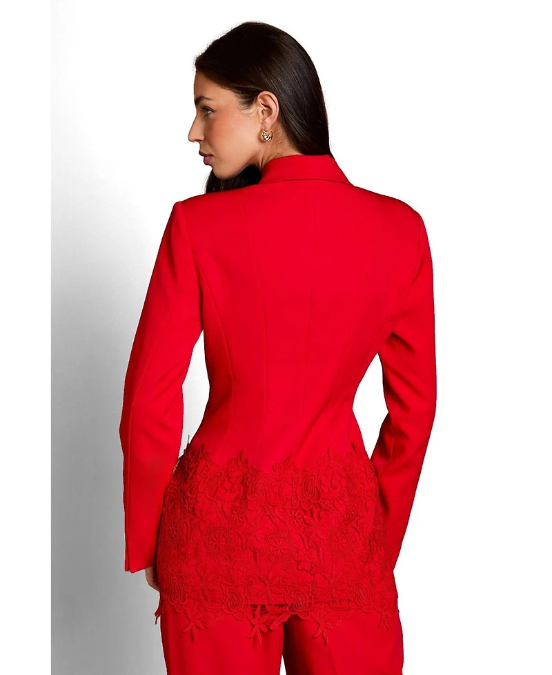Coast Women's Embroidered Single Breasted Blazer