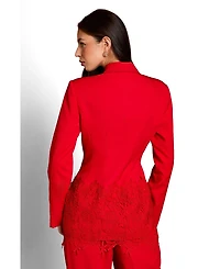 Coast Women's Embroidered Single Breasted Blazer