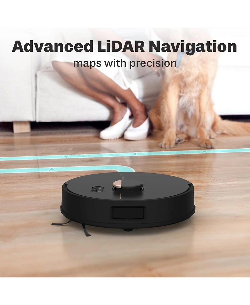 bObsweep Dustin Plus Self-Emptying Robot Vacuum and Mop With 100-Day Dock, 8000 Pa, and 360degree(s) Mapping, App and Voice Control
