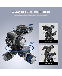 Neewer TH15 Camera Tripod with 13.2lb, 6kg