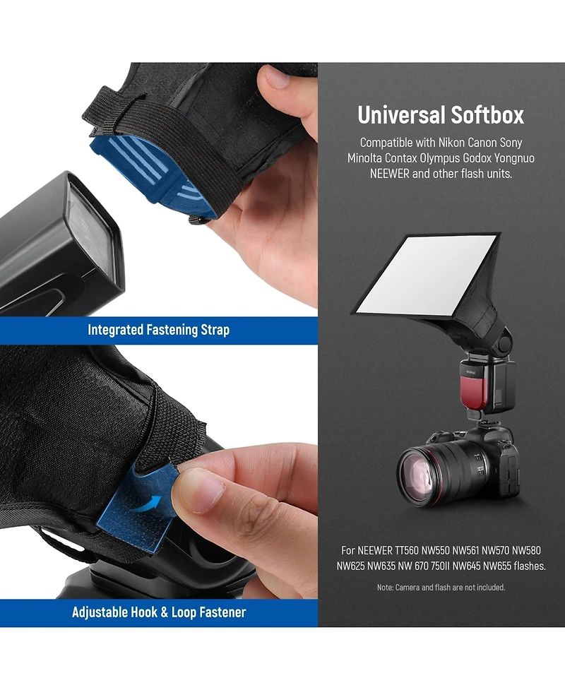 Neewer Softbox for select Canon, Nikon and Sony cameras