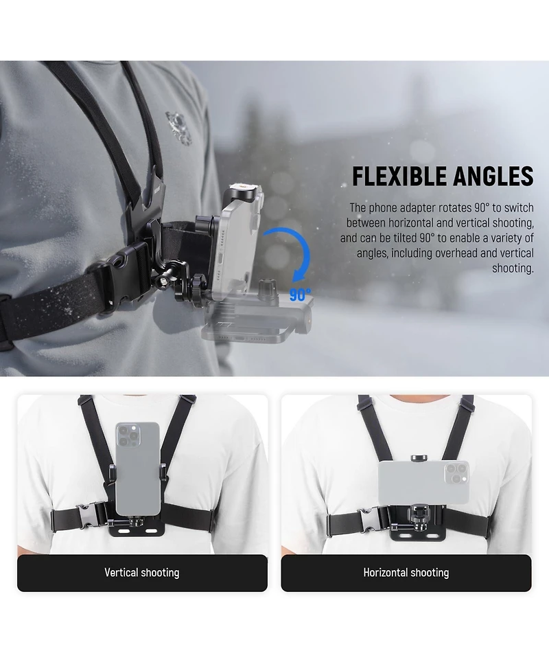 Neewer Gp-74 Camera Mounting Accessory for select GoPro, Dji and Insta360 action cameras
