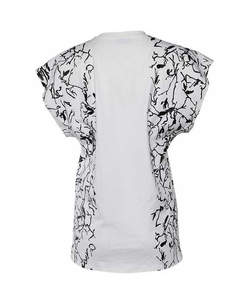 Pre-Owned Balenciaga Women's Abstract Print Cotton Crewneck T-Shirt