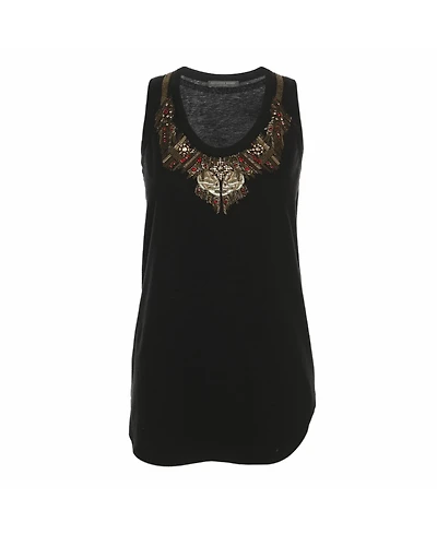 Pre-Owned Alexander Mcqueen Women's Embellished Knit Tank Top