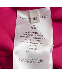 Pre-Owned Alexander Mcqueen Women's Ruffled Satin Silk Blouse