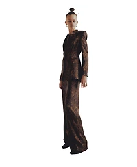 Pcfg Women's Kangaroo Leopard Print Blazer