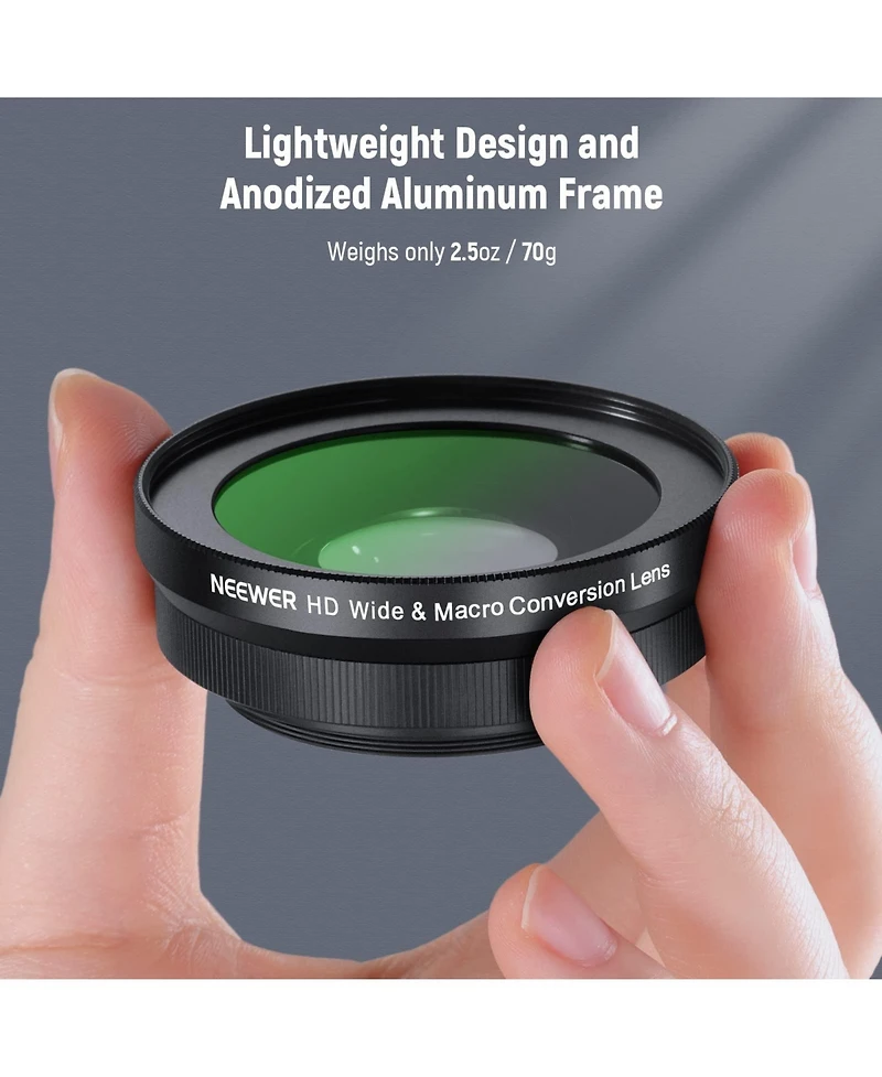 Neewer Zv-1F Camera Lens Accessory with 2 in, 10x for Sony Zv-1F Zv-E10 A5000 A6000