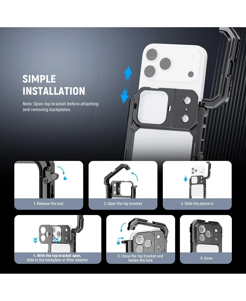 Neewer PA144 Camera Mounting Accessory with 4X for select iPhone models
