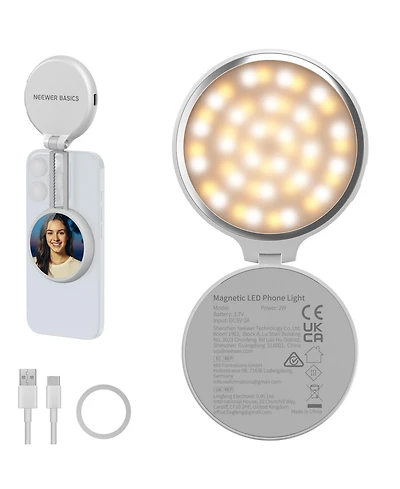 Neewer NL48R Led Video Light with 900mAh, CRI95 for select iPhone models