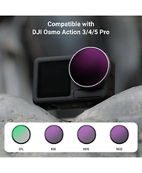 Neewer FLA01 Camera Lens Accessory with ND8, Cpl for select Dji Osmo Action models