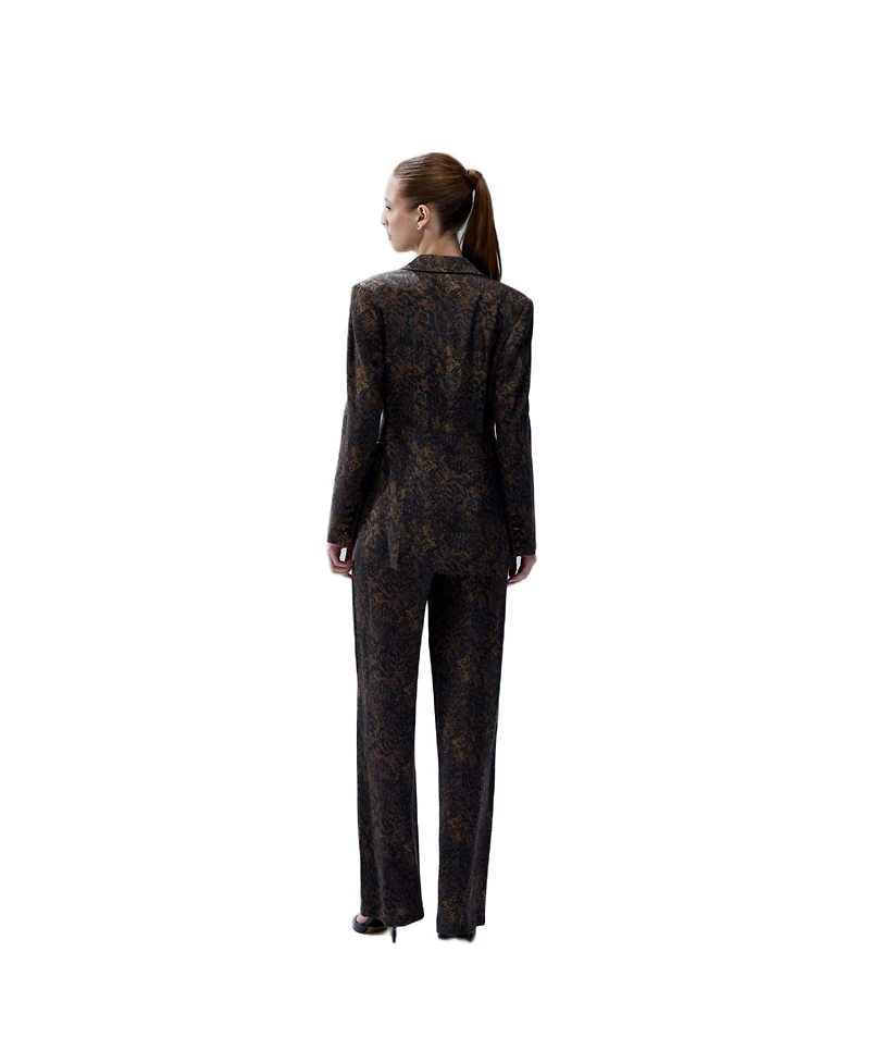 Pcfg Women's Your Itch Kangaroo Leopard-Print Bootcut Pants