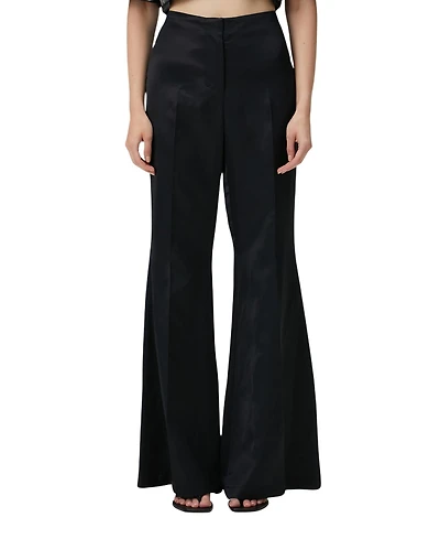 Pcfg Women's Shiny Woven Flare-Leg Pants