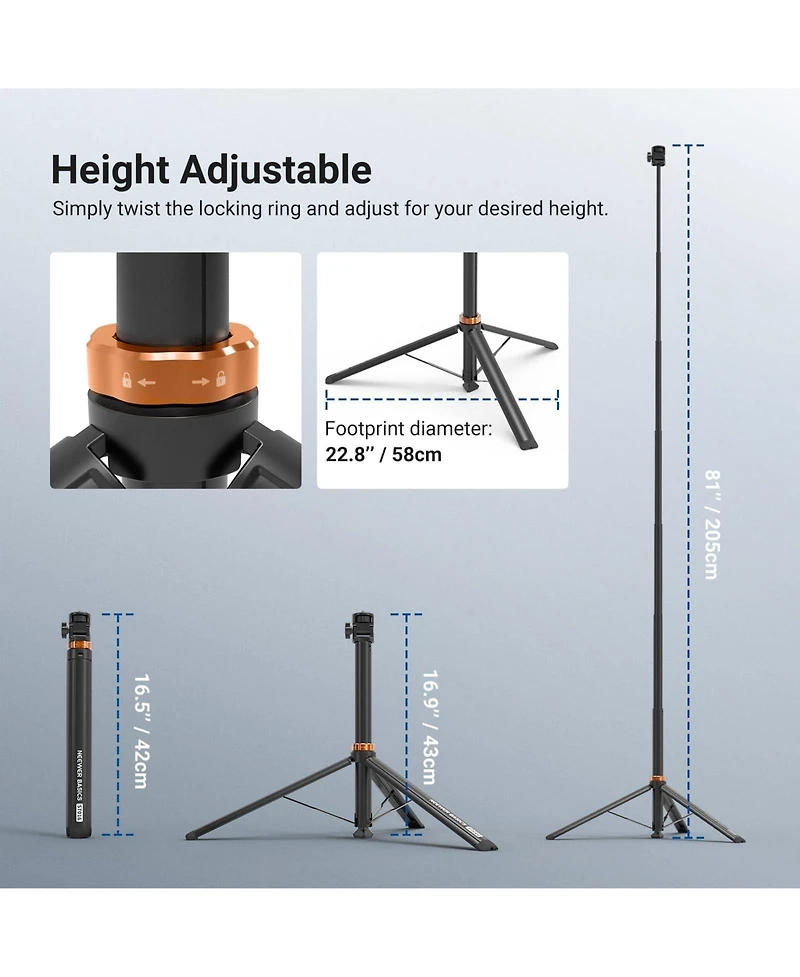 Neewer ST016 Photography Light Stand for select Canon, Nikon and Sony cameras