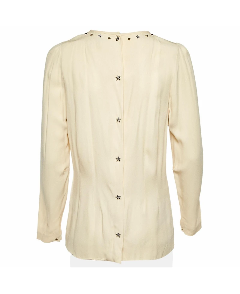 Pre-Owned Isabel Marant Women's Crepe Studded Long Sleeve Blouse