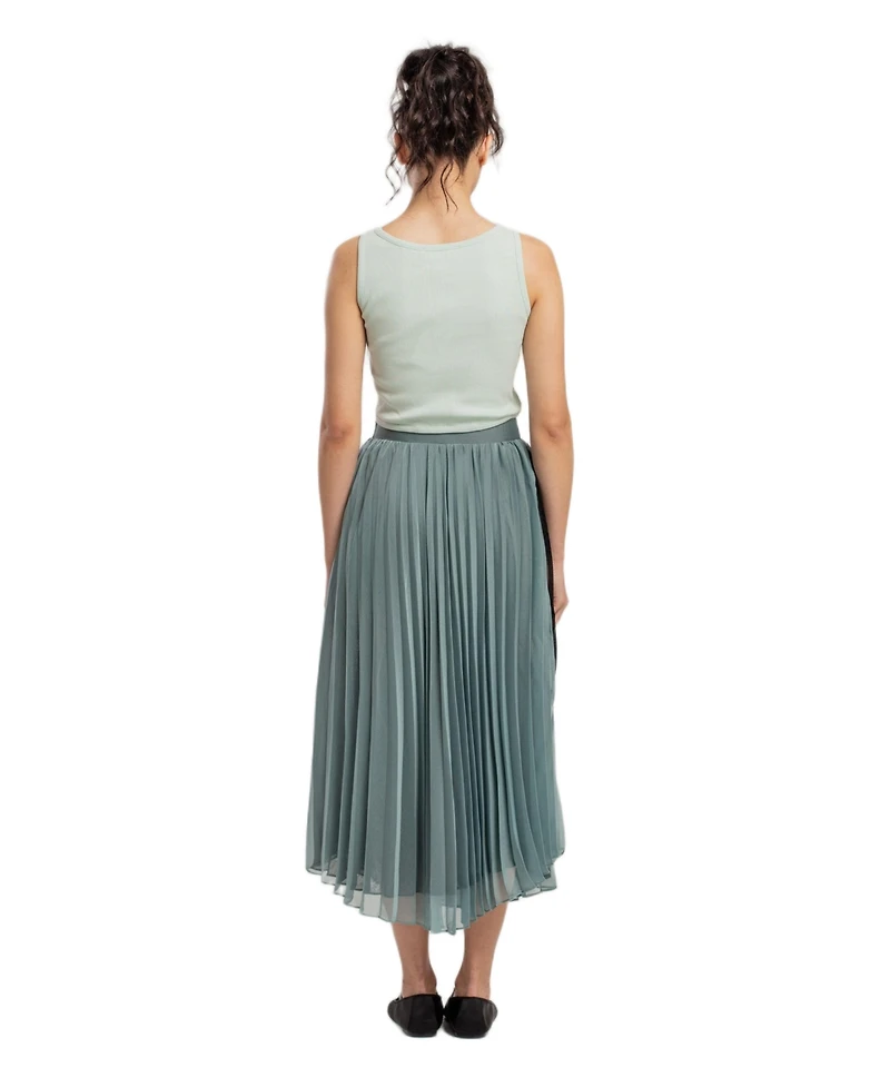 Pcfg Women's Free Heaven Surf Spray Pleated Skirt