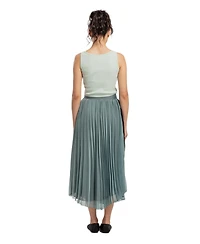Pcfg Women's Free Heaven Surf Spray Pleated Skirt
