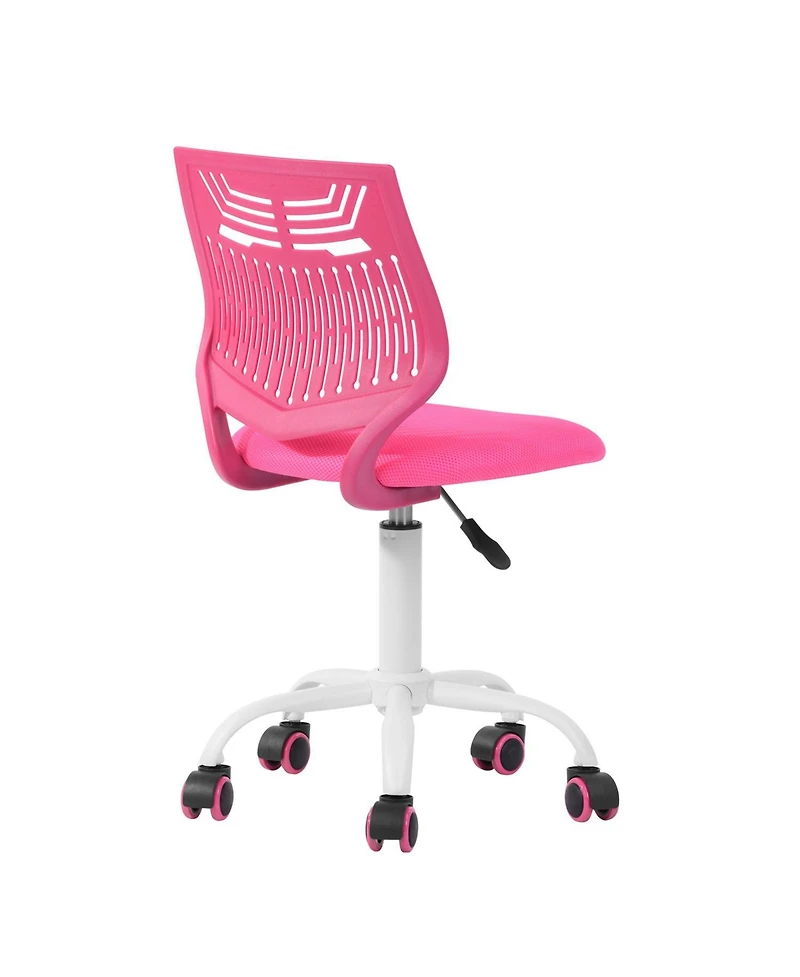 HomeRoots Adjustable Height Swivel Rolling Office Chair